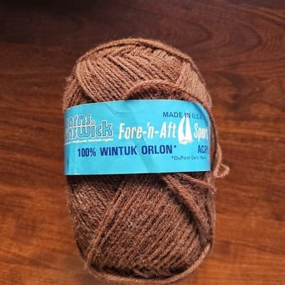 Yarns Brunswick Fore-N-Aft Sport Dark Coffee Acrylic 50gr, 175yds US5