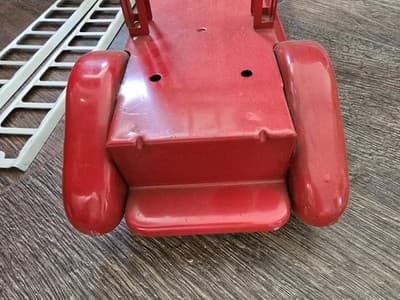 Vintage 1950s Buddy L BLFD #3 Pressed Steel Extension Ladder Fire Truck 26" - Thumbnail 4