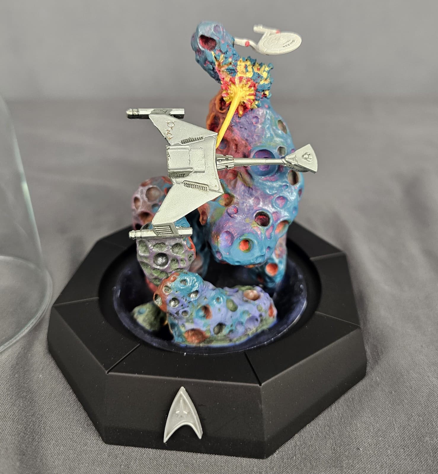 1996 Star Trek Klingon Encounter Sculpture Globe Dome Limited Ed Numbered - Thumbnail 2