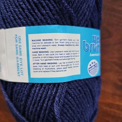 Yarns Brunswick Fore-N-Aft Sport Navy Acrylic 50gr, 175yds US5 - Thumbnail 6