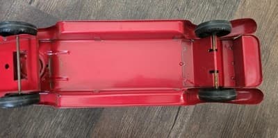 Vintage 1950s Buddy L BLFD #3 Pressed Steel Extension Ladder Fire Truck 26" - Thumbnail 11