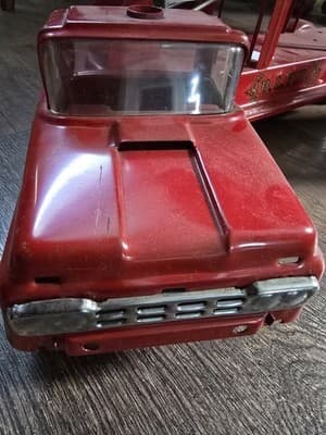 Vintage 1950s Buddy L BLFD #3 Pressed Steel Extension Ladder Fire Truck 26" - Thumbnail 12