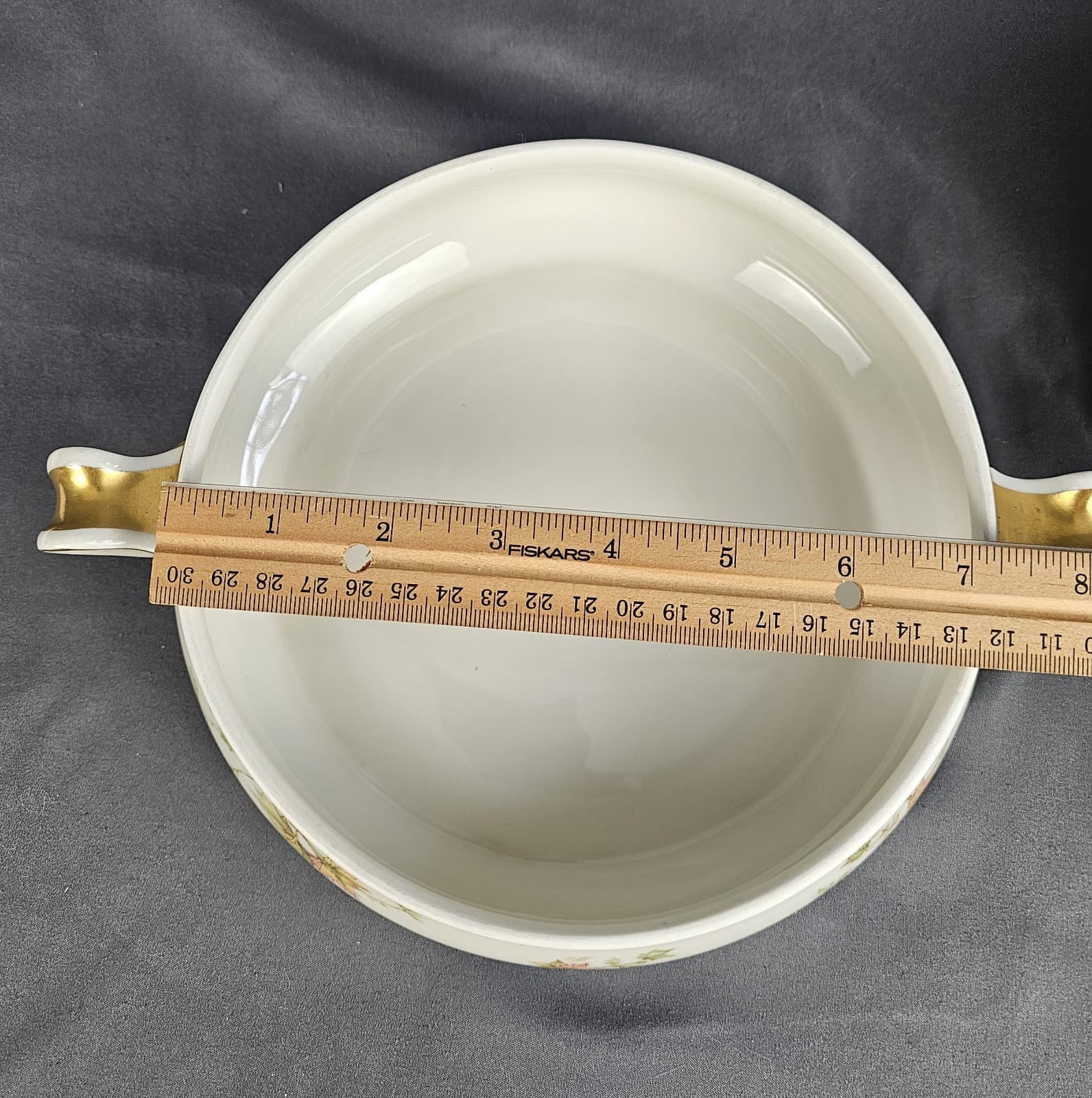 Antique HAVILAND & Co France Limoges Autumn Leaf Porcelain Casserole - Thumbnail 10