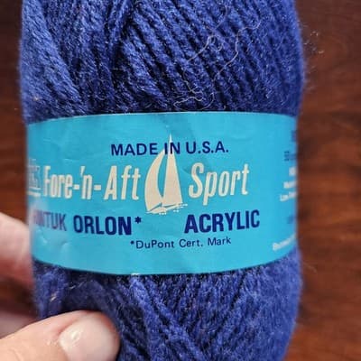 Yarns Brunswick Fore-N-Aft Sport Lt. Navy Acrylic 50gr, 175yds US5 - Thumbnail 3