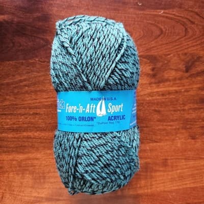 Yarns Brunswick Fore-N-Aft Sport Green Ragg Acrylic 50gr, 175yds US5
