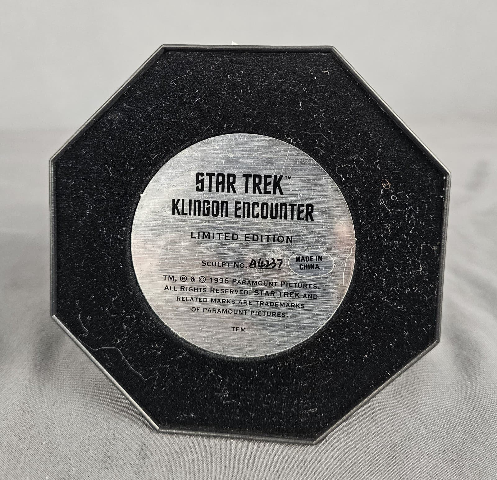 1996 Star Trek Klingon Encounter Sculpture Globe Dome Limited Ed Numbered - Thumbnail 5