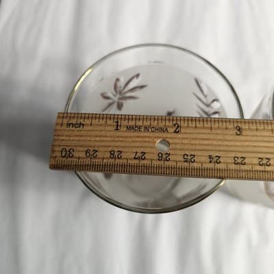 2 Vintage Libby Glass Company Tumblers Golden Foliage Pattern 12-14 oz - Thumbnail 9