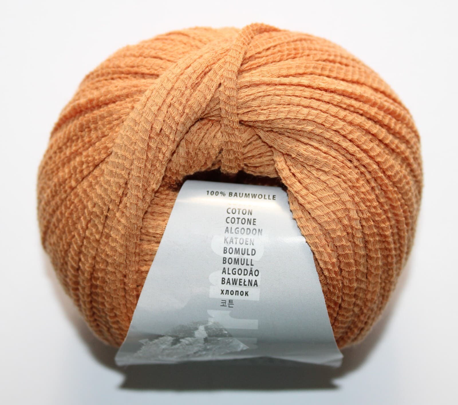 Lang Yarns Origami 100% Cotton Col 958.0039 Orange 50g 100m - Thumbnail 2