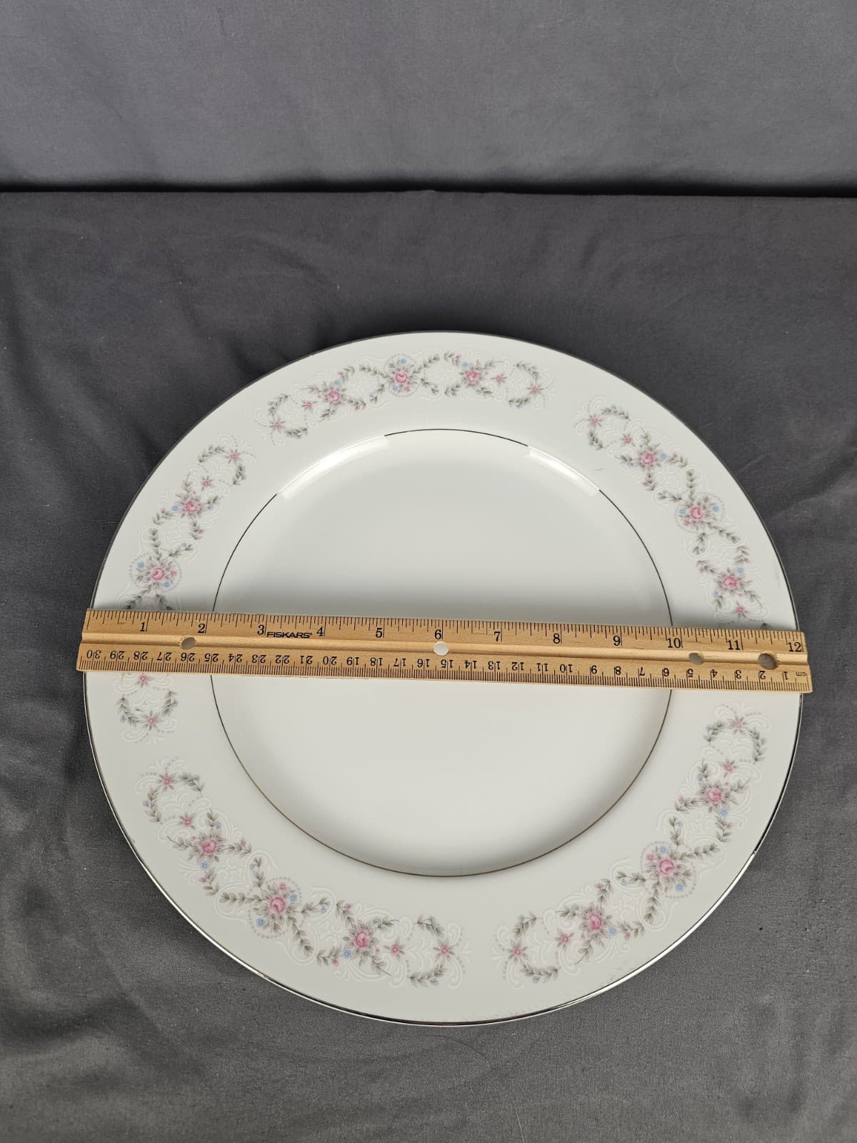 Fine China of Japan Fairlawn 6511 12” Round Platter Porsalane Excellent Cond. - Thumbnail 5