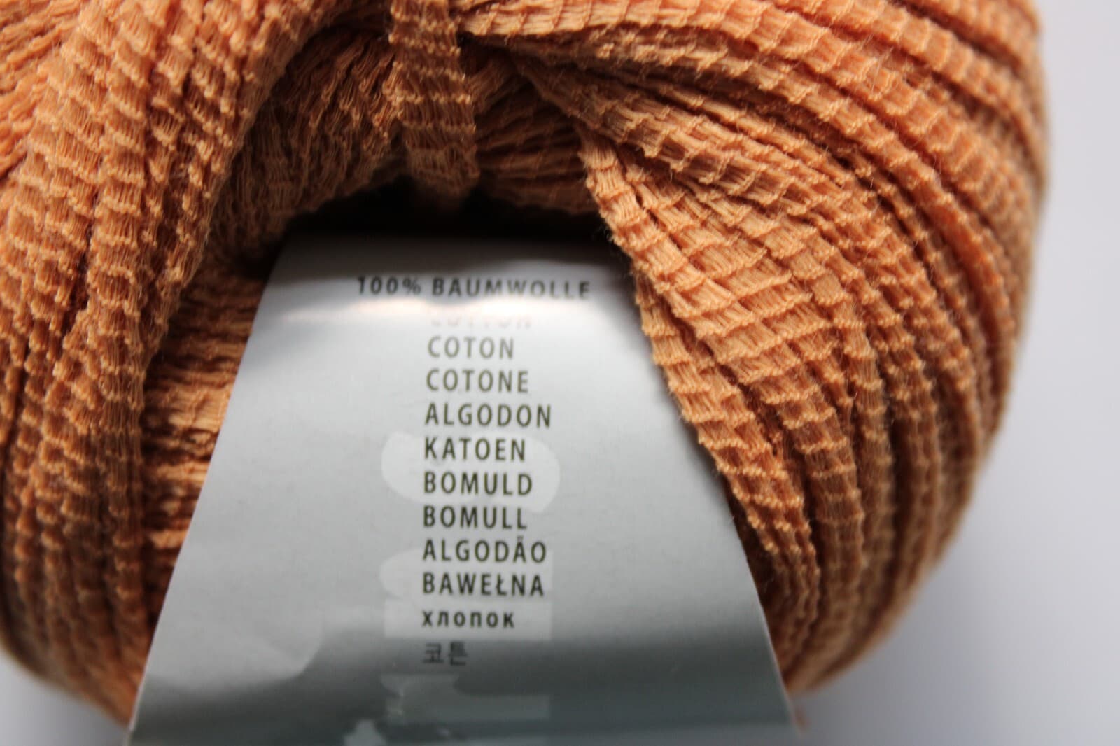 Lang Yarns Origami 100% Cotton Col 958.0039 Orange 50g 100m - Thumbnail 3