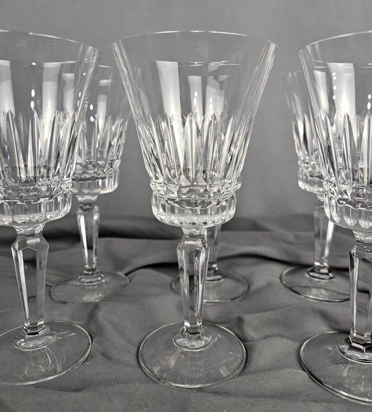 Set of 6 Mikasa Belvedere Crystal Water Goblet 7 3/8"tall - Thumbnail 8