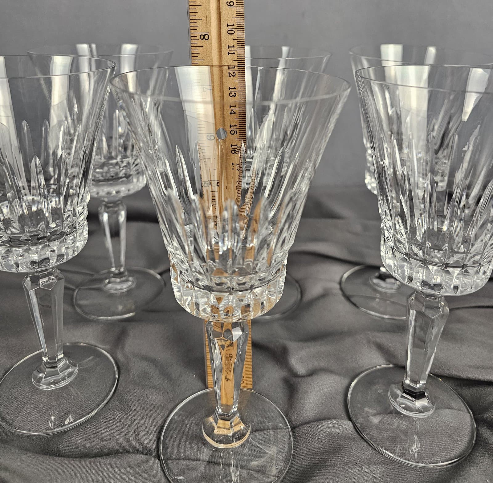 Set of 6 Mikasa Belvedere Crystal Water Goblet 7 3/8"tall - Thumbnail 10