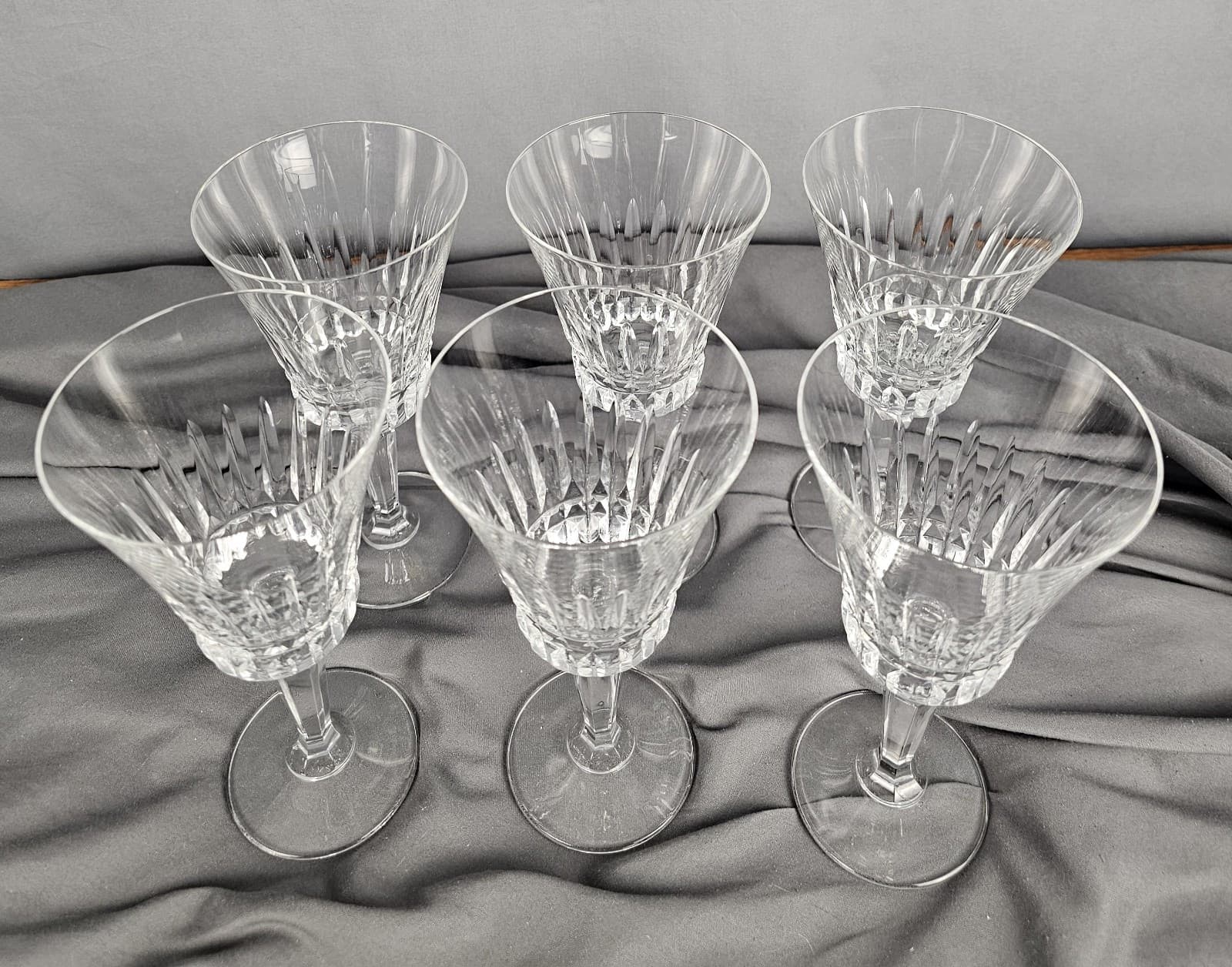Set of 6 Mikasa Belvedere Crystal Water Goblet 7 3/8"tall - Thumbnail 7