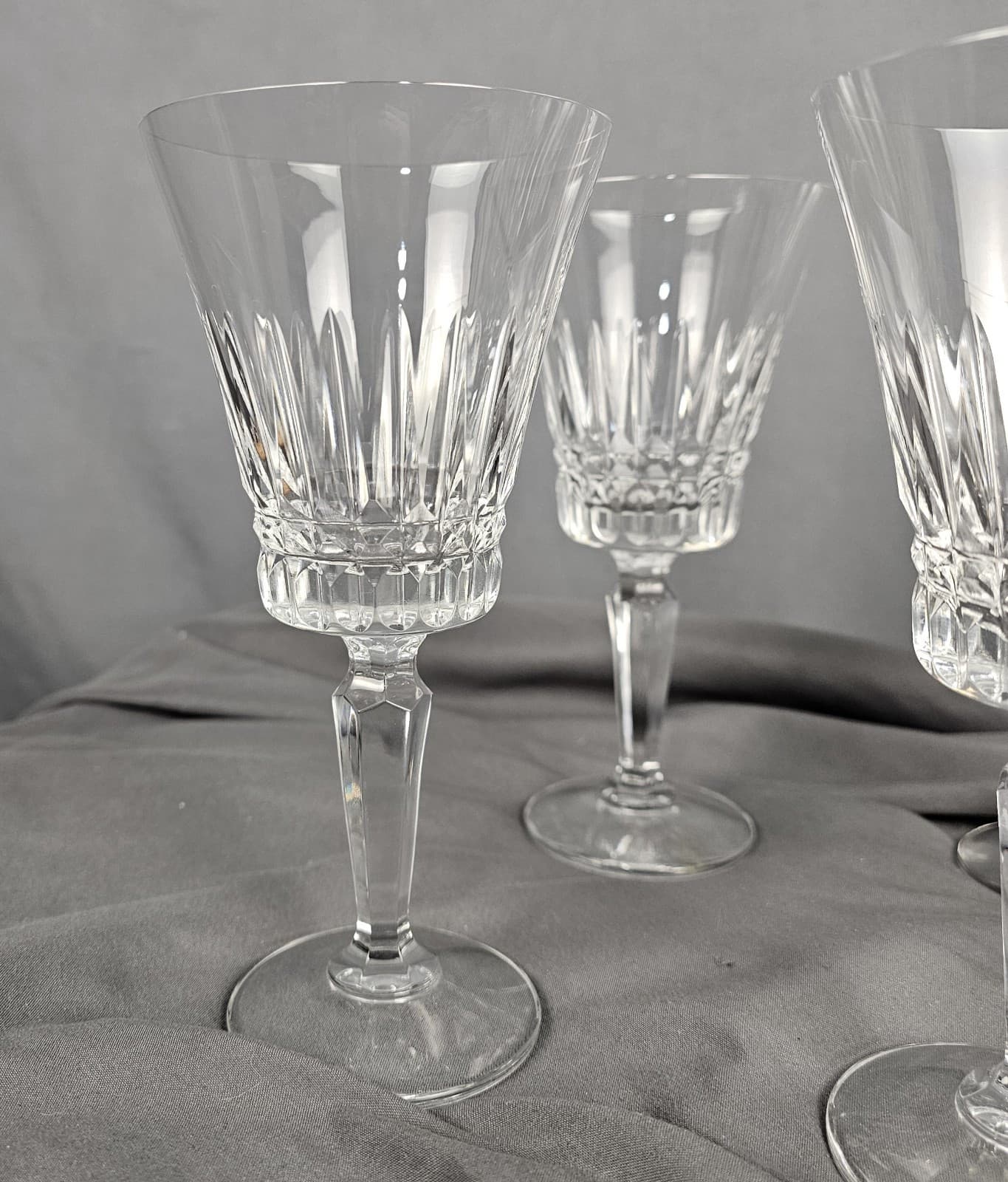 Set of 6 Mikasa Belvedere Crystal Water Goblet 7 3/8"tall - Thumbnail 5