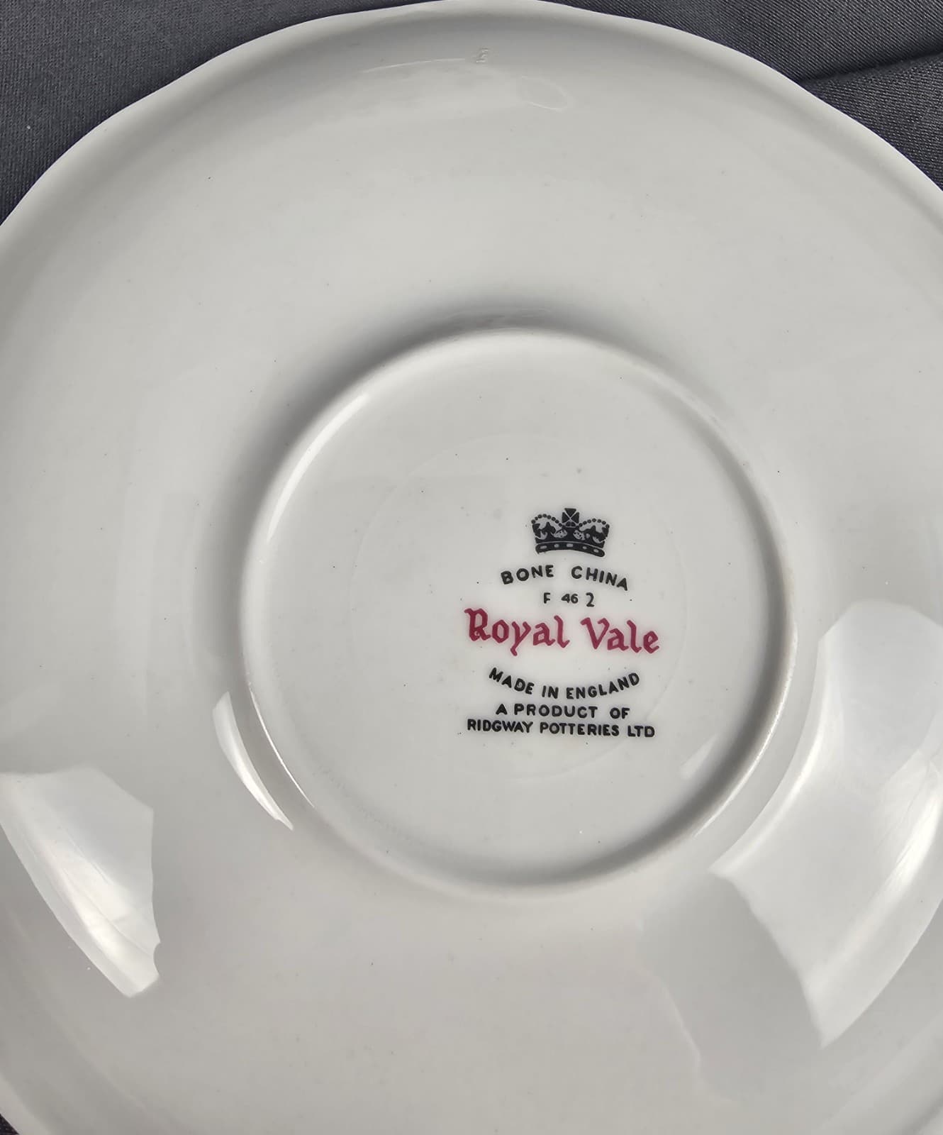 Royal Vale Bone China Black Berries Tea Cup and Saucer Pattern 7976 - Thumbnail 8