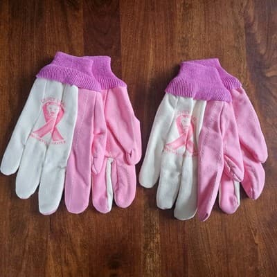 2 Pairs Gurly Bear Work Gloves Brookville Glove Pink One Size New Free Shipping - Thumbnail 3