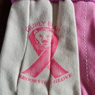 2 Pairs Gurly Bear Work Gloves Brookville Glove Pink One Size New Free Shipping - Thumbnail 2