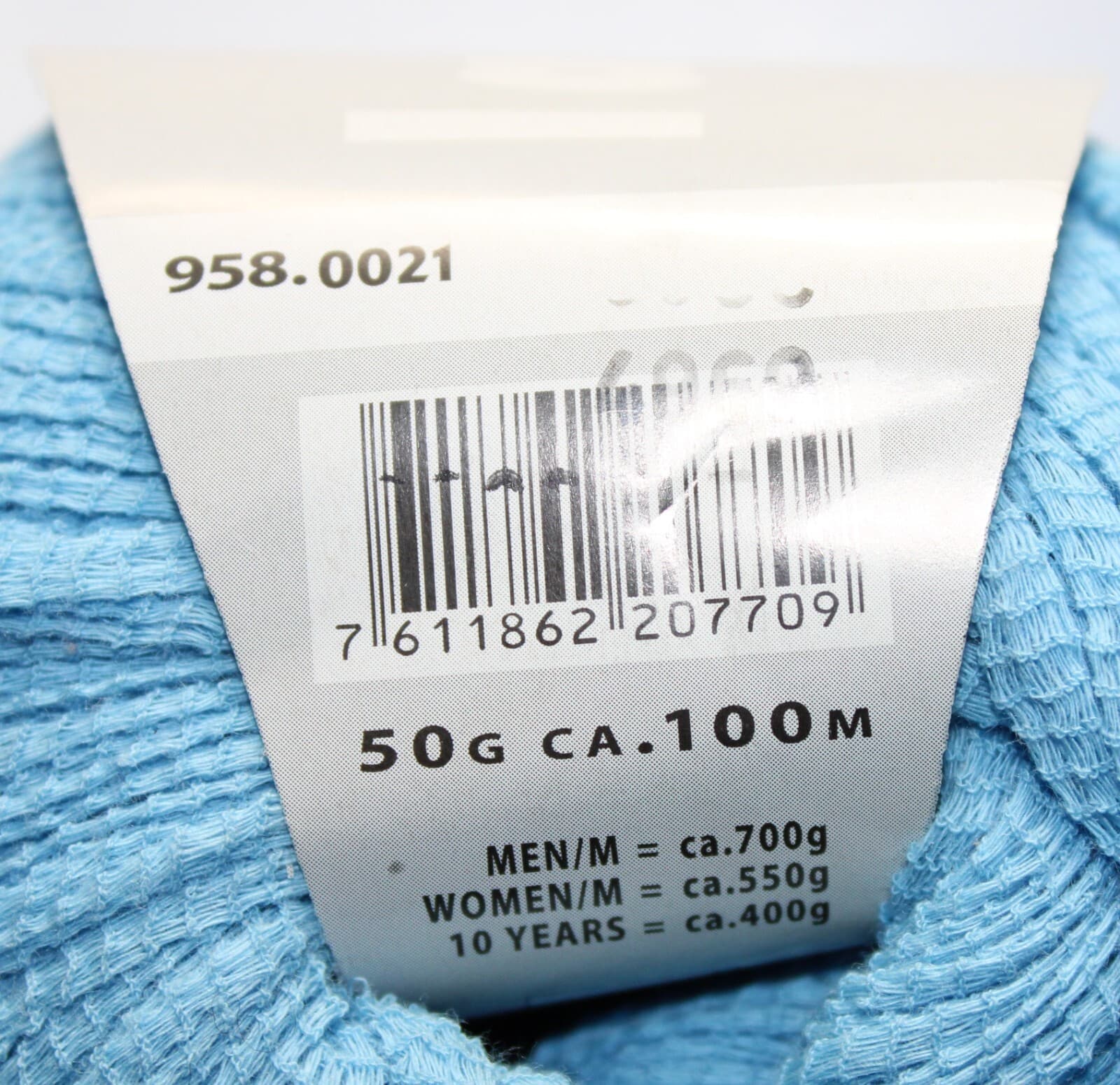 Lang Yarns Origami 100% Cotton Col 958.0021 Light Blue 50g 100m - Thumbnail 4