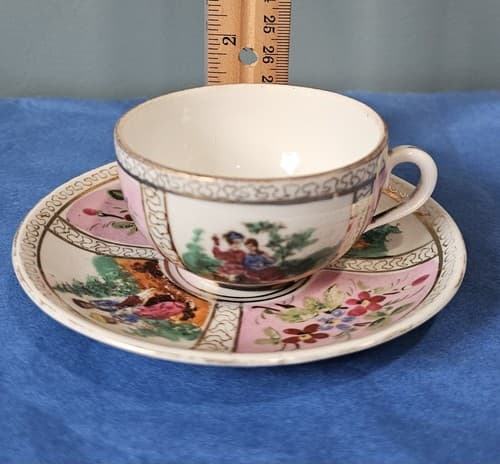 LAZARUS & ROSENFELD Victoria Austria TEACUP & SAUCER 1883-85 Antique - Thumbnail 2