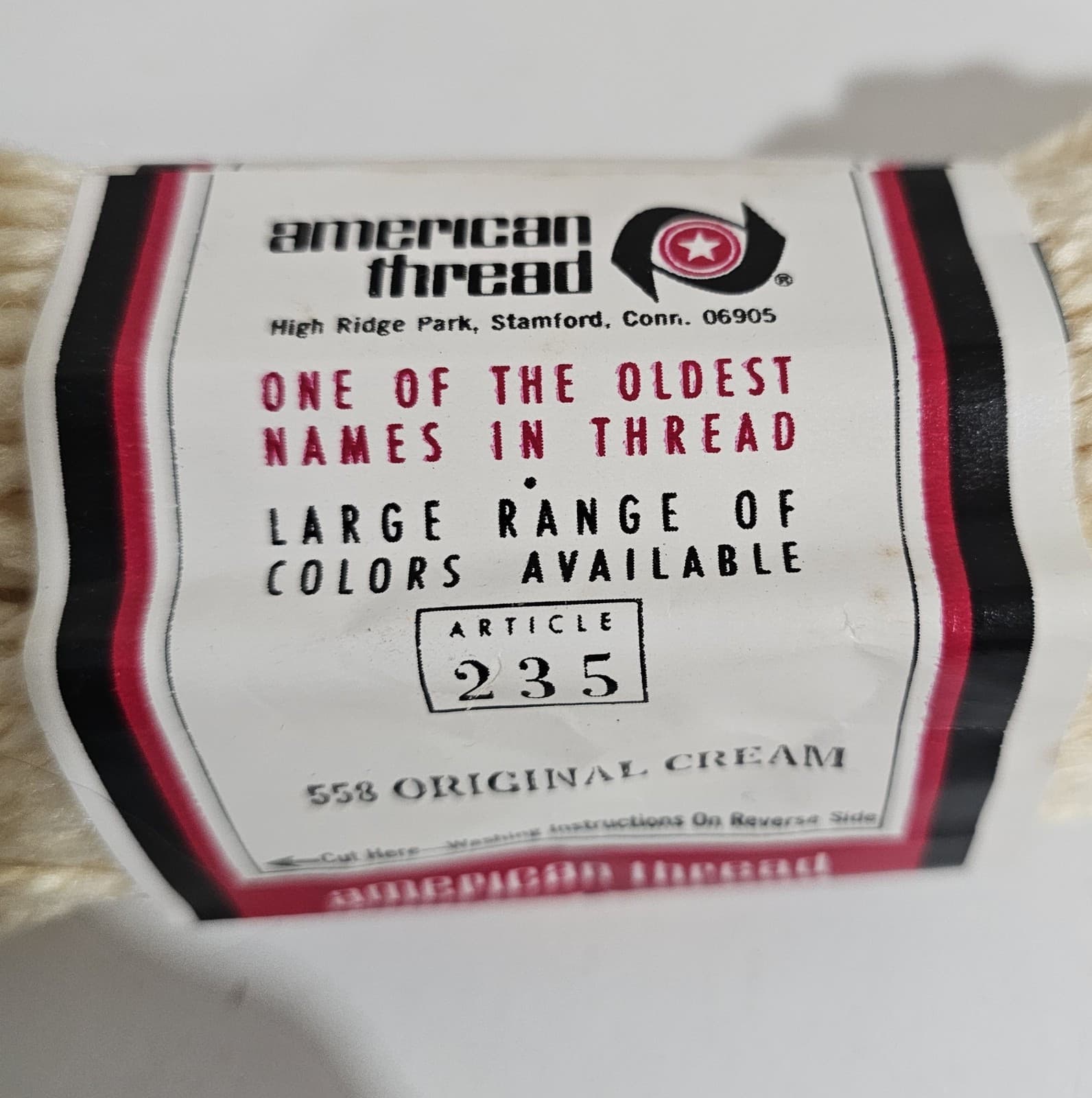VTG Aunt Lydia's Heavy Rug Yarn Cotton & Rayon Blend 70 yds #558 Original Cream - Thumbnail 4