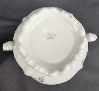 Blue Garland Sugar Bowl w Lid - Johann Haviland Bavaria Germany NEW - Thumbnail 5