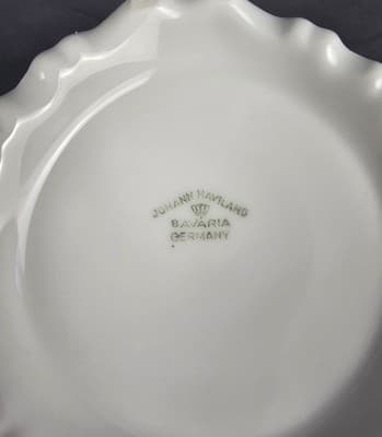 Blue Garland Sugar Bowl w Lid - Johann Haviland Bavaria Germany NEW - Thumbnail 6