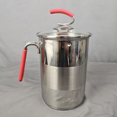 Kuhn Rikon 4205 Pot Asparagus steamer Corn Cob Steamer w Basket 18/10 Stainless - Thumbnail 2