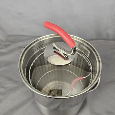 Kuhn Rikon 4205 Pot Asparagus steamer Corn Cob Steamer w Basket 18/10 Stainless - Thumbnail 5