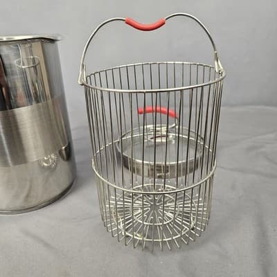 Kuhn Rikon 4205 Pot Asparagus steamer Corn Cob Steamer w Basket 18/10 Stainless - Thumbnail 8