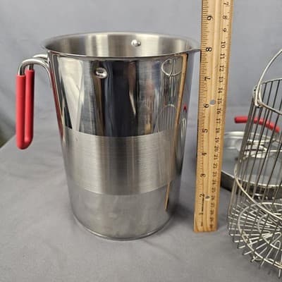 Kuhn Rikon 4205 Pot Asparagus steamer Corn Cob Steamer w Basket 18/10 Stainless - Thumbnail 13