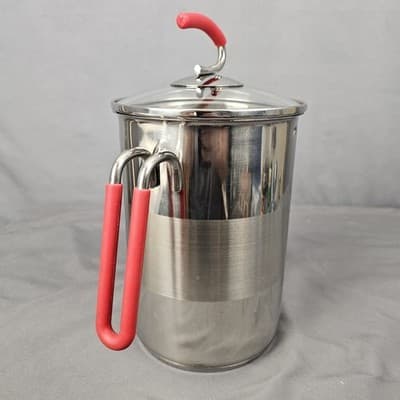 Kuhn Rikon 4205 Pot Asparagus steamer Corn Cob Steamer w Basket 18/10 Stainless - Thumbnail 3