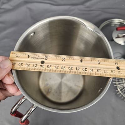 Kuhn Rikon 4205 Pot Asparagus steamer Corn Cob Steamer w Basket 18/10 Stainless - Thumbnail 14