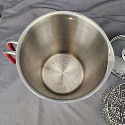 Kuhn Rikon 4205 Pot Asparagus steamer Corn Cob Steamer w Basket 18/10 Stainless - Thumbnail 9