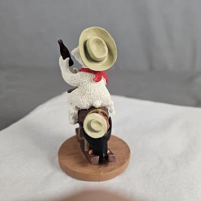 VINTAGE 1996 COCA-COLA Polar Bear Collection Polar Bear Ride M' Cowboy - Thumbnail 4