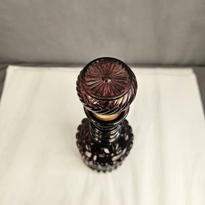 Jim Beam Vintage Purple Genie Bottle Whiskey Decanter From The 1960’s - Thumbnail 4