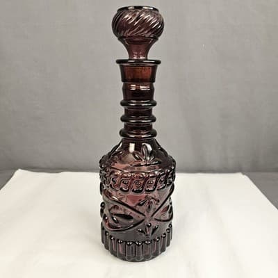 Jim Beam Vintage Purple Genie Bottle Whiskey Decanter From The 1960’s - Thumbnail 2
