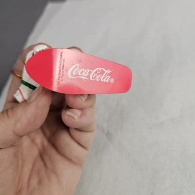 VINTAGE 1996 COCA-COLA Polar Bear Collection Polar Bear Snow Boarding 3.5" - Thumbnail 4