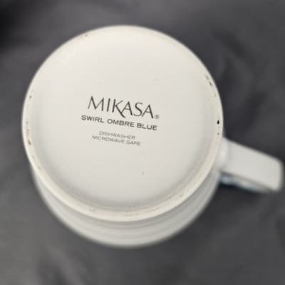 Mikasa Mug Swirl Ombre Blue 18oz Large Set of 4 - Thumbnail 5