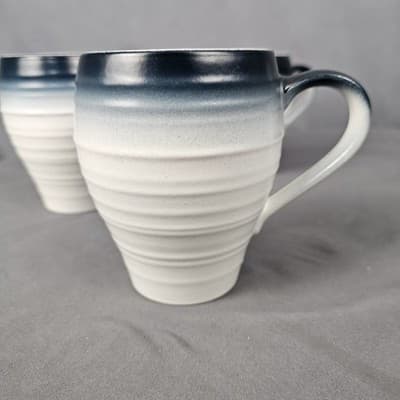 Mikasa Mug Swirl Ombre Blue 18oz Large Set of 4 - Thumbnail 3
