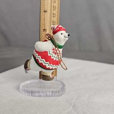 VINTAGE 1994 COCA-COLA Polar Bear Collection Polar Bear Ice Skating - Thumbnail 8