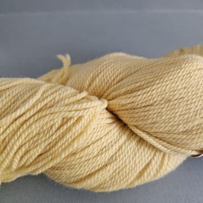 Shepherd's Wool Stonehedge Fiber Yarn Lemon Yellow Worsted Wool 4oz, 250yd USA - Thumbnail 2