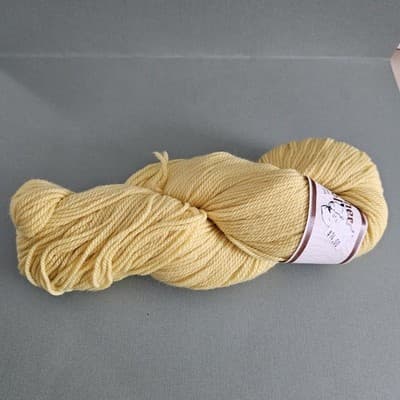 Shepherd's Wool Stonehedge Fiber Yarn Lemon Yellow Worsted Wool 4oz, 250yd USA