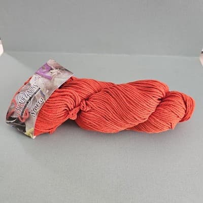 Cascade Yarns Sierra 80% Pima Cotton 20% Wool Orange Col 445, 3.5oz, 191yd Peru
