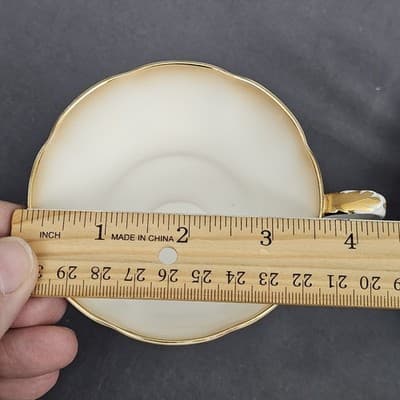 Royal Albert Overture Series Tea Cup & Saucer Bone China England Gold Filligree - Thumbnail 11