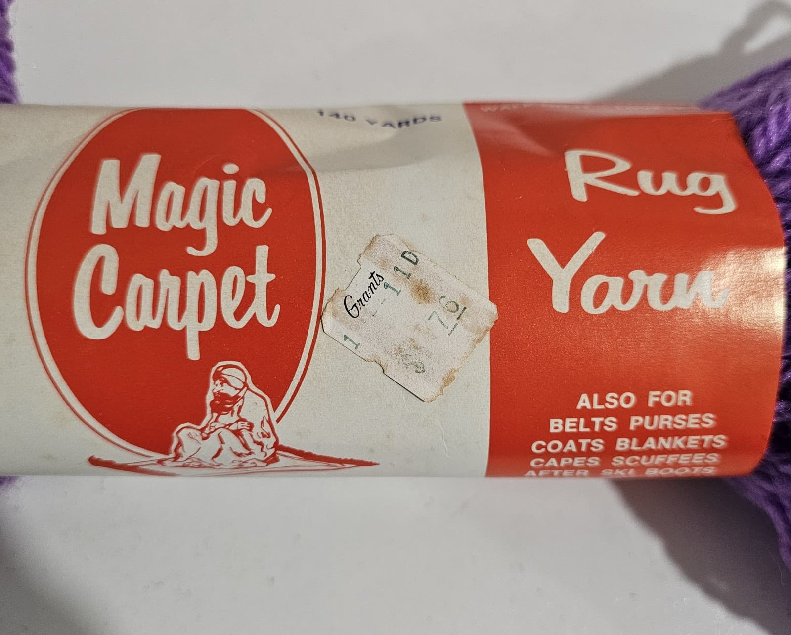 Magic Carpet 100% Acrylic Rug Yarn 140Yd Lilac - Thumbnail 2