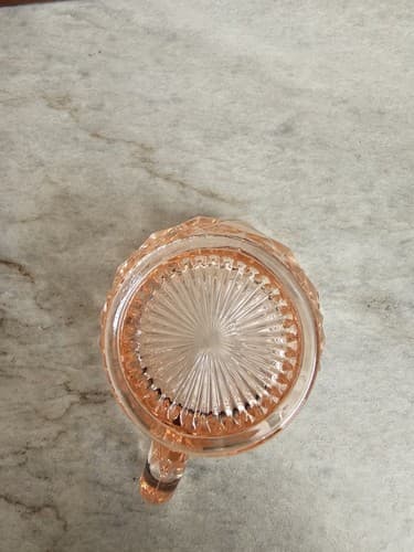 Pink Depression Glass Hocking Block Optic Dishes Lot Of 9 Bowls Pitchers plates - Thumbnail 13