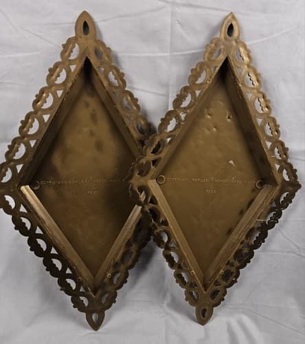 Homco Wall Plaques MCM Vintage Ornate Plastic Hanging Art Decor Gold Set Of 4 - Thumbnail 5