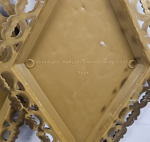 Homco Wall Plaques MCM Vintage Ornate Plastic Hanging Art Decor Gold Set Of 4 - Thumbnail 6