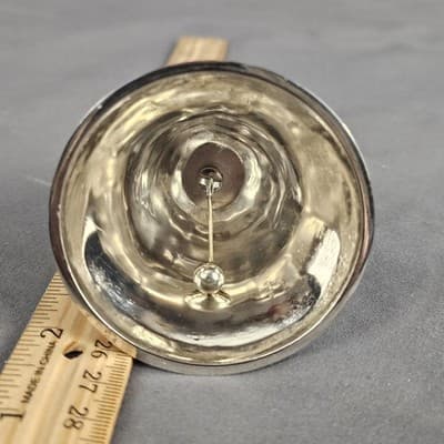 Godinger Silver Art Co Santa Christmas Bell Silver Plated Enamel 6oz Holiday - Thumbnail 5