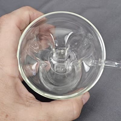 JoyJolt Mickey Mouse Head 5.4oz Set 2 Double Wall Coffee Glasses 3D Espresso Cup - Thumbnail 3